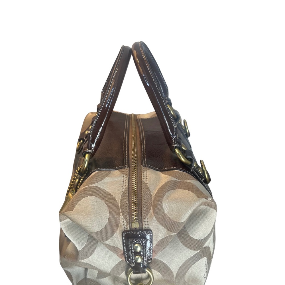 Coach Madison Op Art C Signature Satchel Bag - Picture 7 of 11